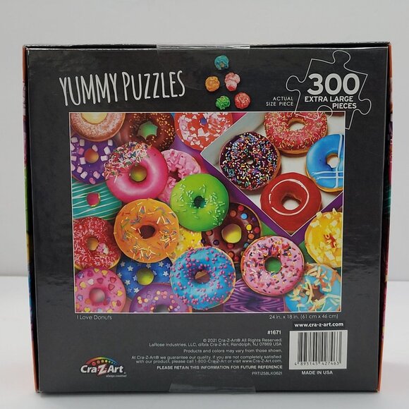 Cra-Z-Art Yummy Puzzles 300 Extra Large Pieces Jigsaw Puzzles NIB - Picture 2 of 2